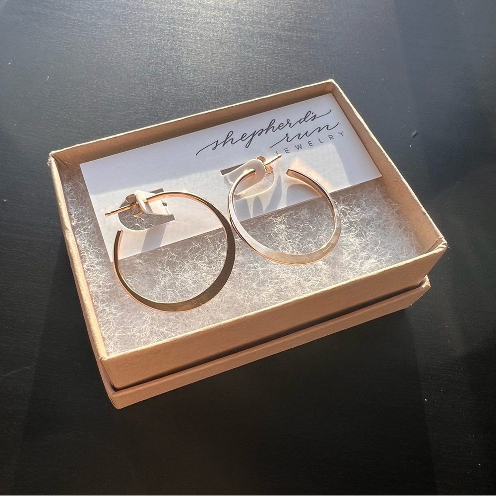 14K Gold Hoop Earrings